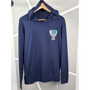Greyson Hoodie Pullover Men’s M Navy Blue Stretch Golf *CC Logo* Performance